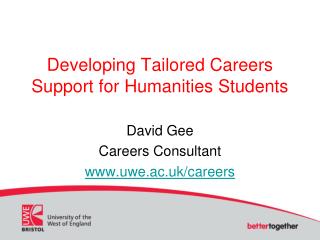 Developing Tailored Careers Support for Humanities Students