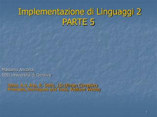 Implementazione di Linguaggi 2 PARTE 5