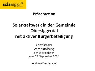 Ein paar Fakten…