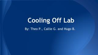 Cooling Off Lab