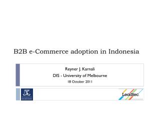 B2B e-Commerce adoption in Indonesia