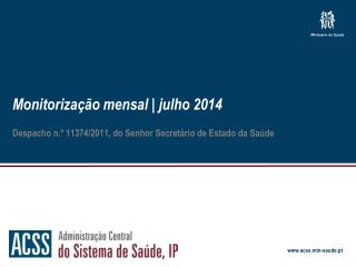 Monitorização mensal | julho 2014