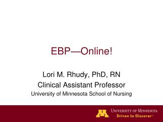 EBP—Online!