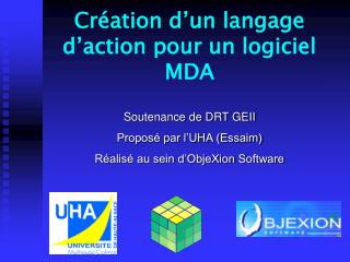 Création d’un langage d’action pour un logiciel MDA