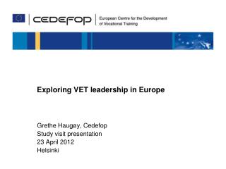 Exploring VET leadership in Europe