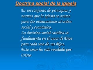 Doctrina social de la iglesia