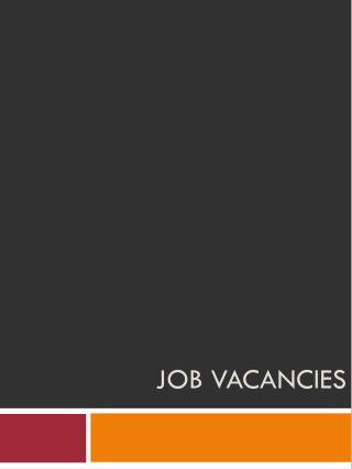 Job Vacancies