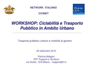 Trasporto pubblico urbano e mobilità di genere