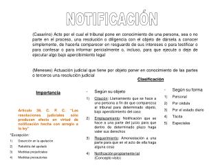 NOTIFICACIÓN