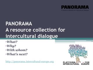 PANORAMA A resource collection for intercultural dialogue