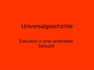 Universalgeschichte