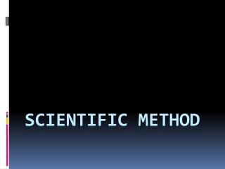 Scientific Method