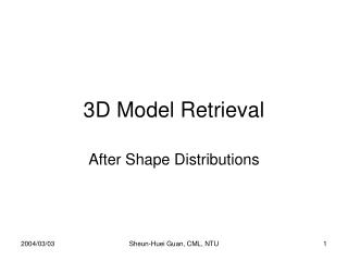 3D Model Retrieval