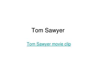 Tom Sawyer