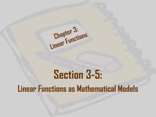 Chapter 3: Linear Functions