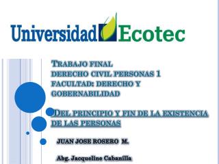 JUAN JOSE ROSERO M. Abg. Jacqueline Cabanilla