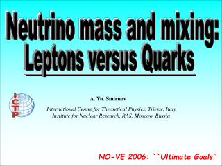 Neutrino mass and mixing: