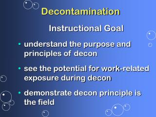 Decontamination