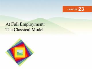 At Full Employment: The Classical Model