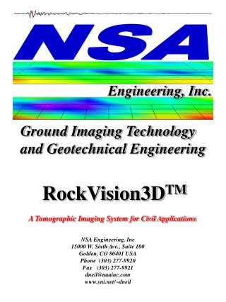 Ground Imaging Technology and Geotechnical Engineering