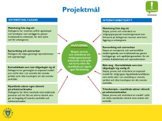 Projektmål