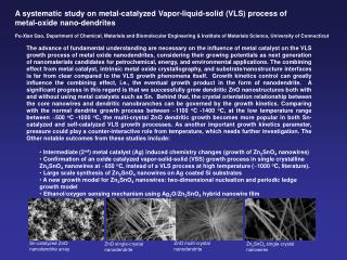 Sn-catalyzed ZnO nanodendrite array