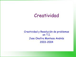 Creatividad