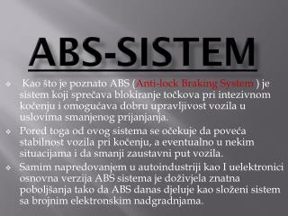 abs - sistem