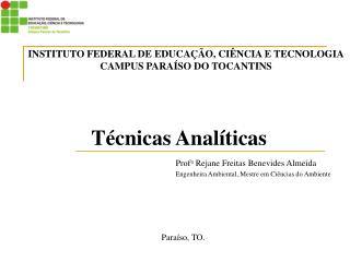 Técnicas Analíticas