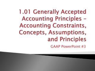 GAAP PowerPoint #3