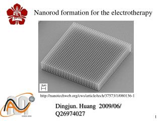 Dingjun. Huang 2009/06/ Q26974027