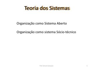 Teoria dos Sistemas