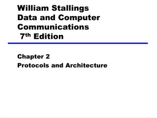 William Stallings Data and Computer Communications 7 th Edition