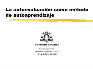 La autoevaluación como método de autoaprendizaje