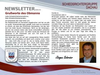 NEWSLETTER 2009/01