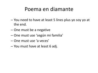 Poema en diamante
