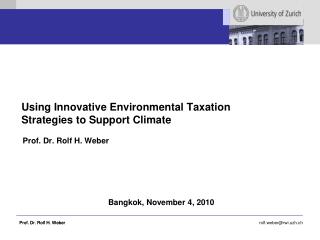Using Innovative Environmental Taxation Strategies to Support Climate