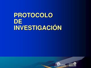 PROTOCOLO DE INVESTIGACIÓN