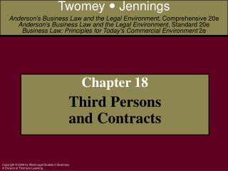 Chapter 18 Third Persons and Contracts