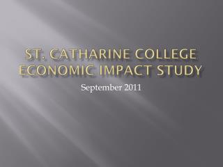 St. Catharine College Economic Impact Study