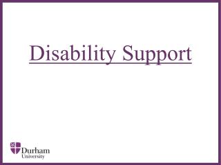 Disability Support