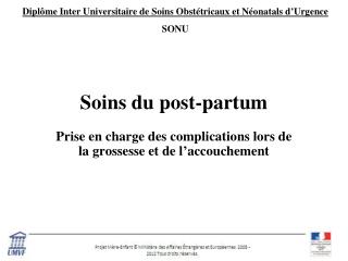 Soins du post-partum