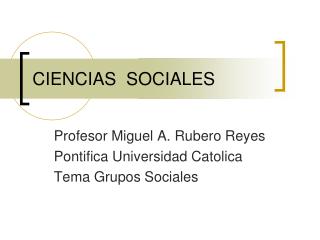 CIENCIAS SOCIALES