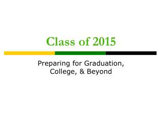 Class of 2015