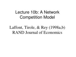 Outline of Model