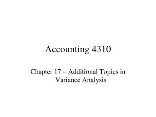 Accounting 4310