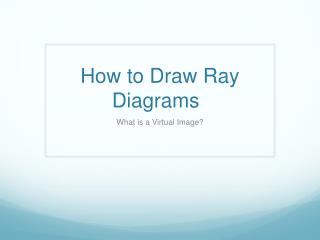 How to Draw Ray Diagrams