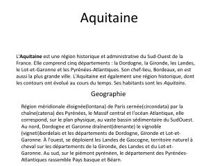 Aquitaine