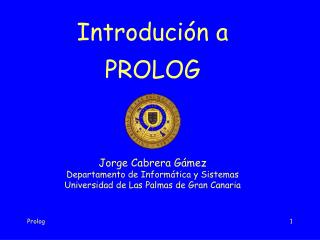 Introdución a PROLOG