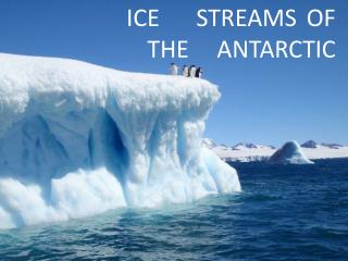 ICE 	STREAMS	 OF THE 	ANTARCTIC